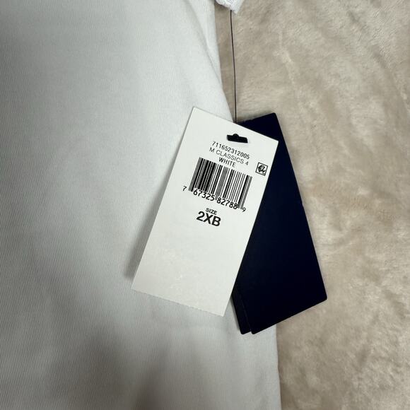 NWT Polo Ralph Lauren Performance White Crewneck T-Shirt Pony Men's Size 2XB - Picture 4 of 8